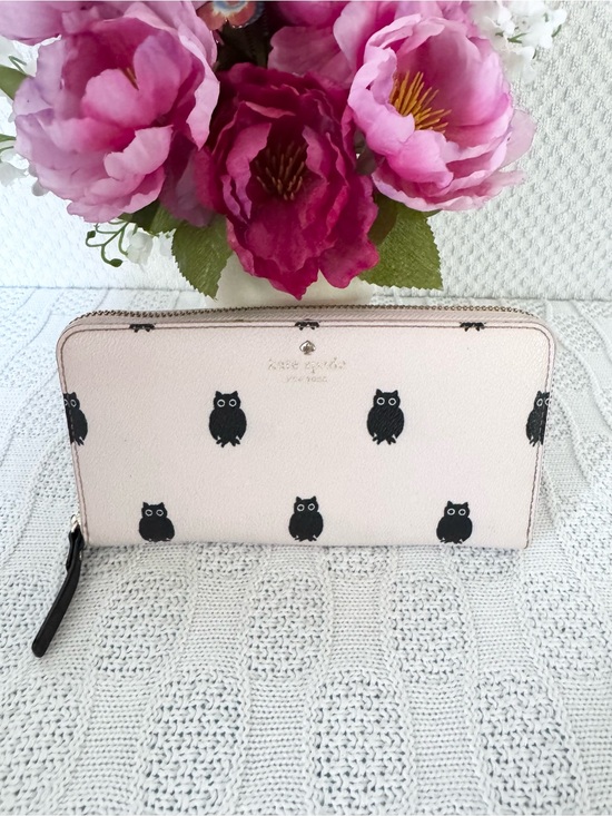 kate spade Handbags - Kate Spade EUC rare vintage Owl STORYBOOK long zip wallet